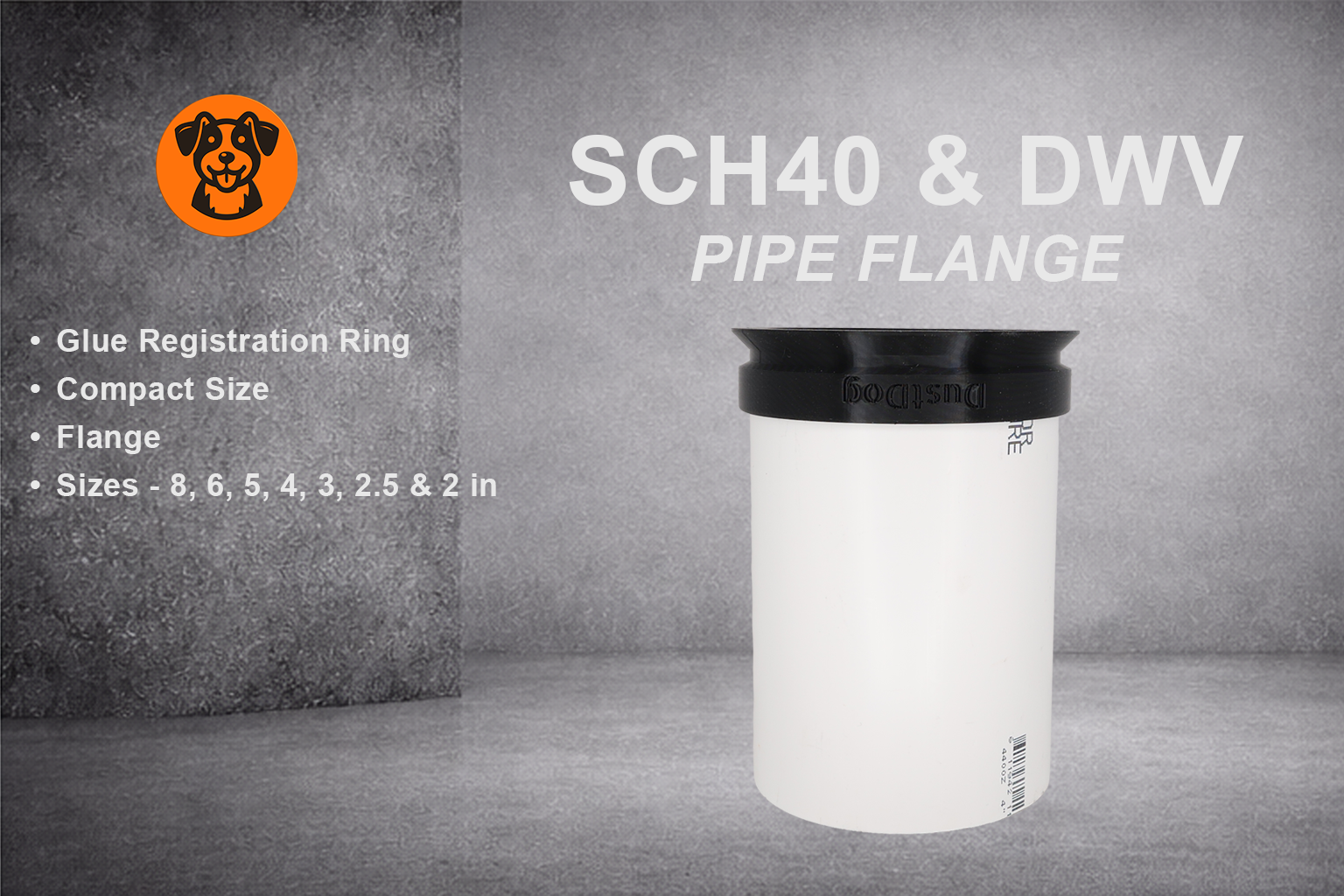 Flange for SCH40 Pipe (2 Pack)