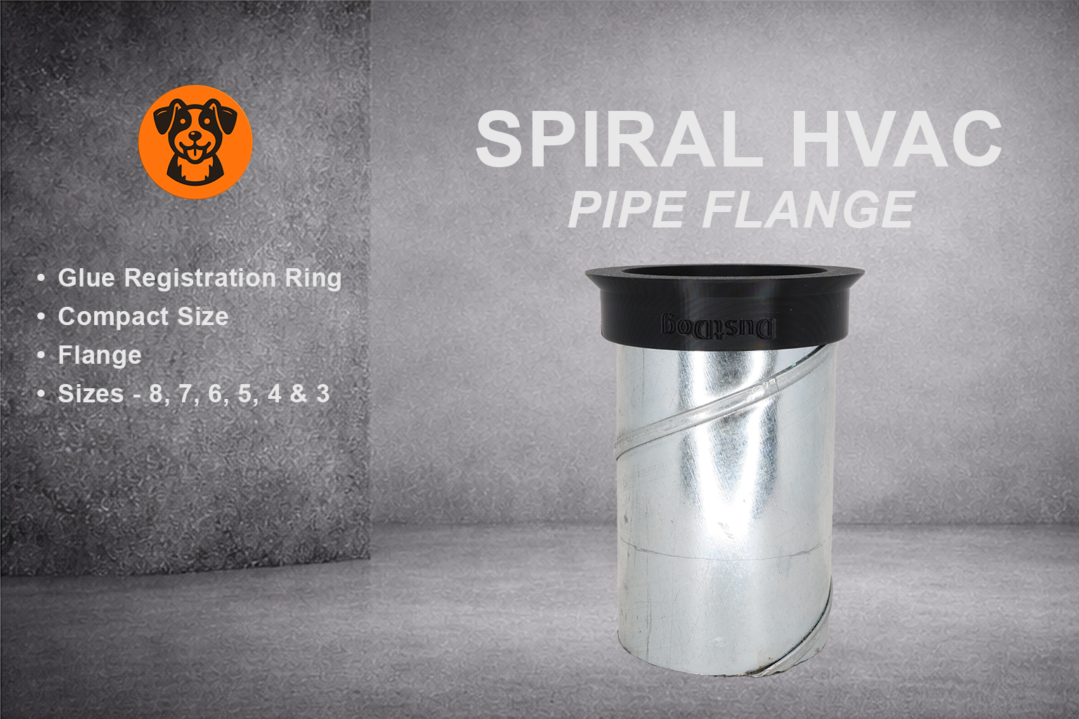 Flange for Spiral Pipe (2 Pack)